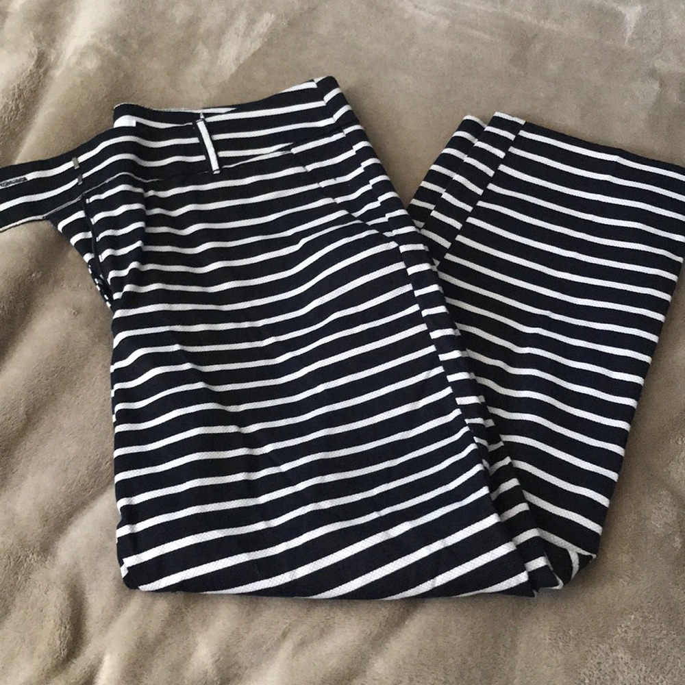 Loft Julie striped pant
